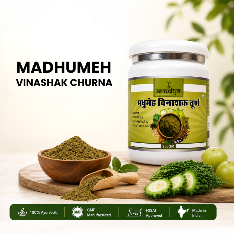 Madhumeh Vinashak Churna | Ayurvedic Blood Sugar & Metabolic Wellness Support | 250g × 3