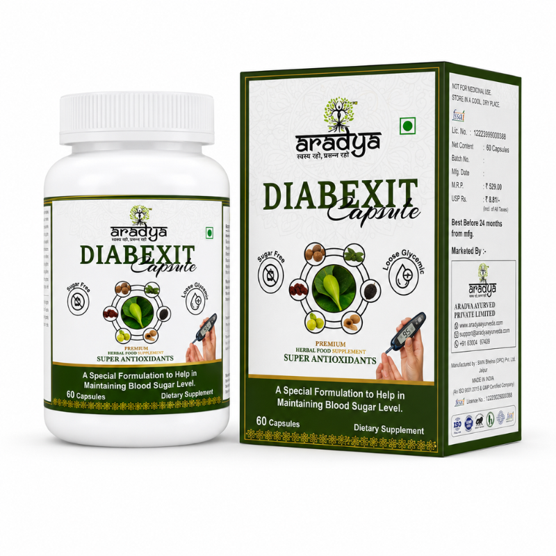 Aradya Diabexit Capsules | Ayurvedic Support for Healthy Blood Sugar & Metabolic Wellness