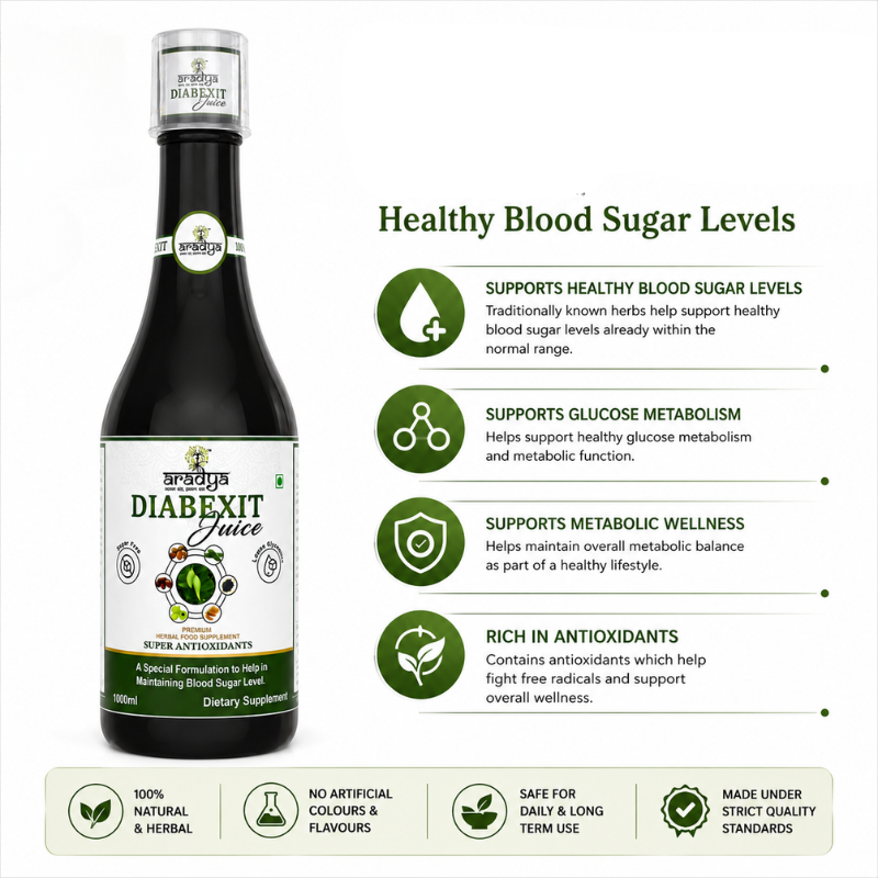 Diabexit Juice | Ayurvedic Herbal Support for Healthy Blood Sugar & Glucose Metabolism